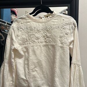 Zara basic linen top